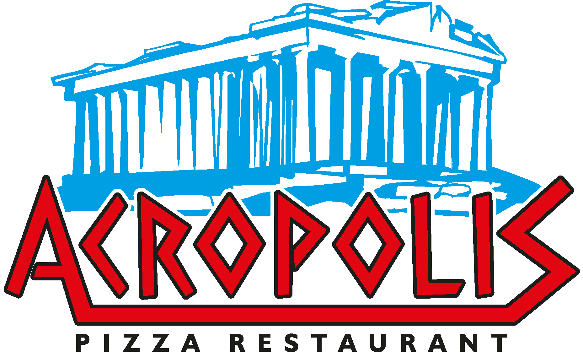 Acropolis Pizza Logo Vector Logo